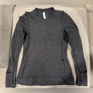 Lululemon Cold Weather Longsleeve Herringbone Black size 6